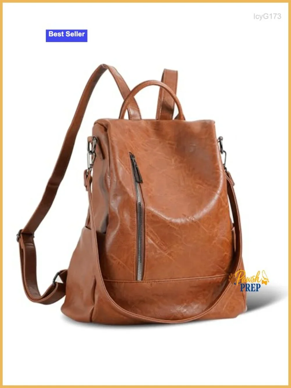 Women PU Leather Anti-theft Backpack Purse 3-in-1 Backpack Shoulder Tote